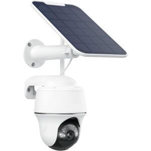 Wireless Solar-Powered Outdoor Security Camera with Pan & Tilt and Night Vision